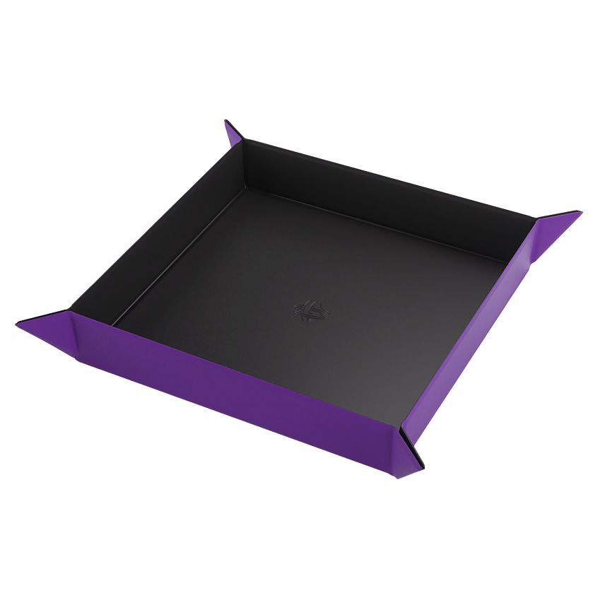 DICE TRAY SQUARE BLACK/PURPLE