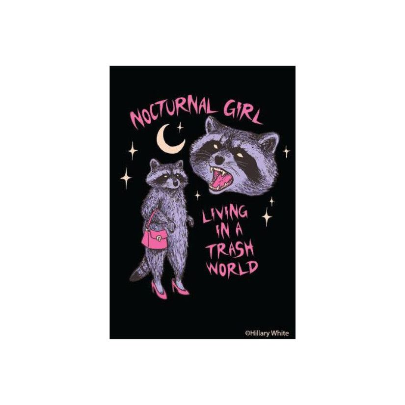 MAGNET: NOCTURAL GIRL LIVING IN A TRASH WORLD