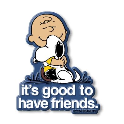 MAGNET: PEANUTS - GOOD FRIENDS BLUE