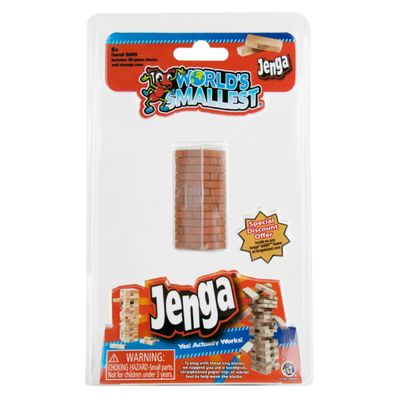 WORLD'S SMALLEST JENGA GAME