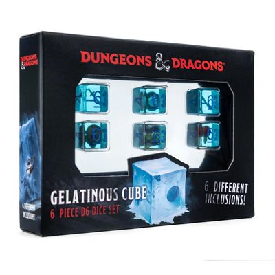 fr DICE SET 7 RESIN D&amp;D GELATINOUS CUBE