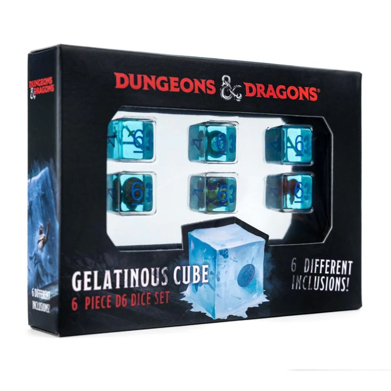 fr DICE SET 7 RESIN D&amp;D GELATINOUS CUBE