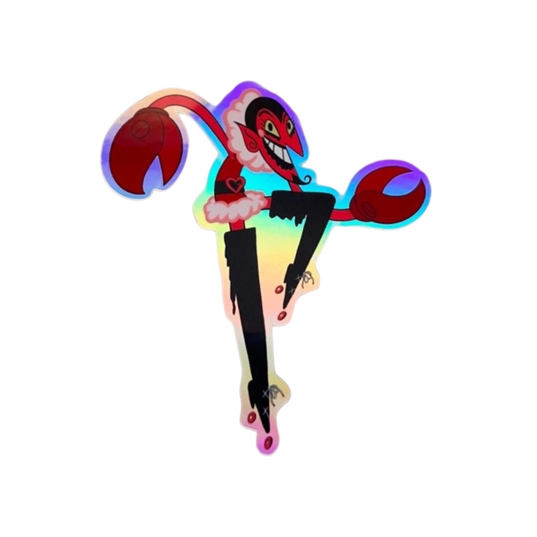 STICKER: HOLOGRAPHIC ROLLERSKATING HIM