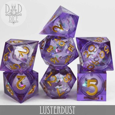 dnd DICE SET 7 LIQUID CORE LUSTERDUST