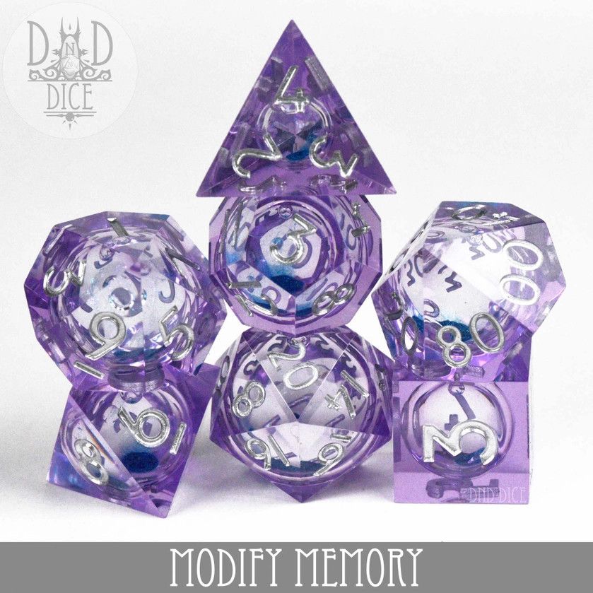 dnd DICE SET 7 LIQUID CORE MODIFY MEMORY