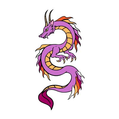 PIN - PRIDE DRAGON: LESBIAN