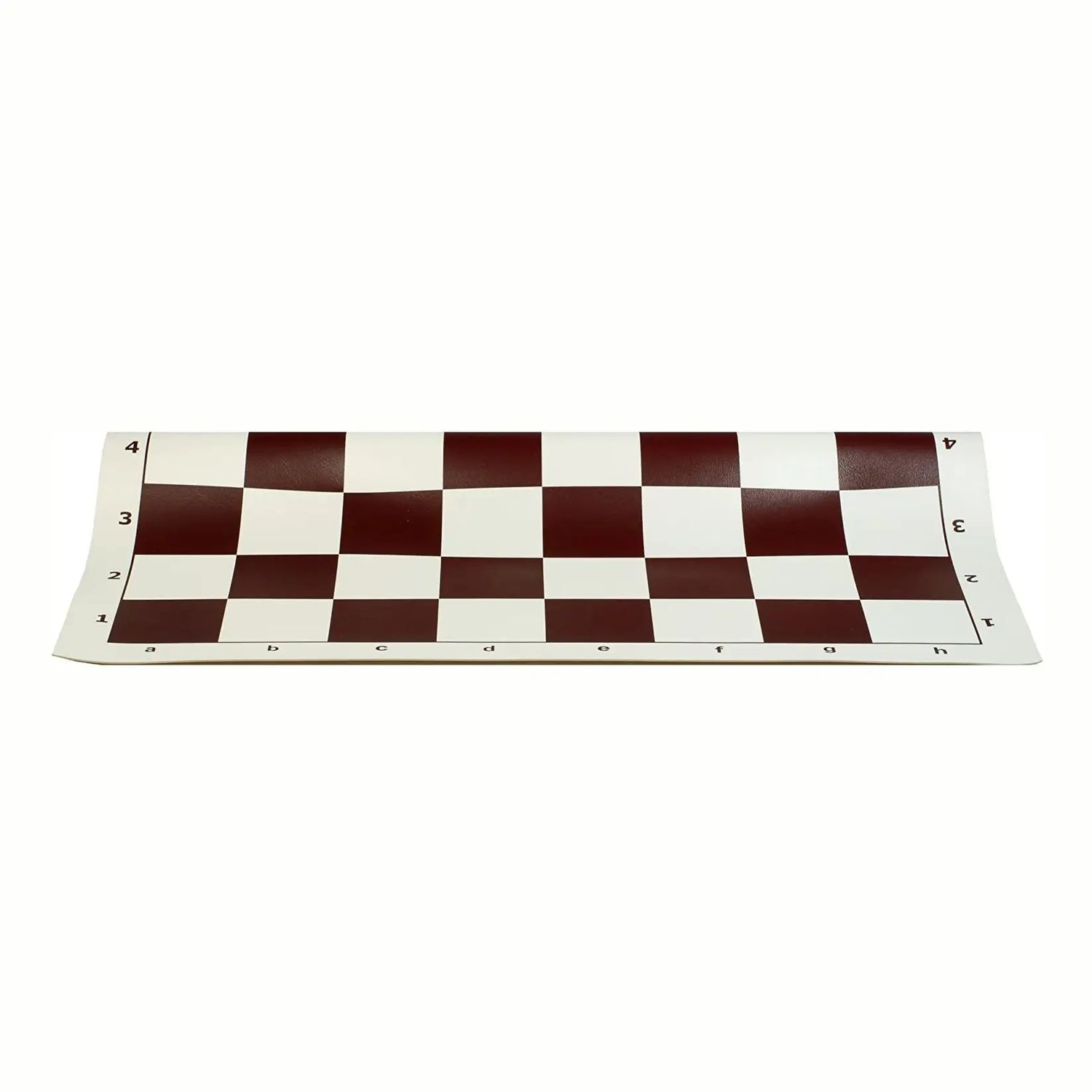 CHESS BOARD 20" BROWN VINYL w/ 2.25" SQ