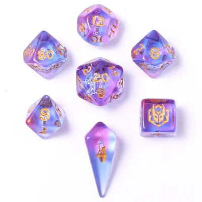 hym DICE SET 7 MINI WYRMFORGED - Unicorn Tears