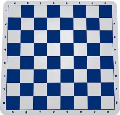 CHESS BOARD 20" BLUE SILICONE w/ 2.25" SQ