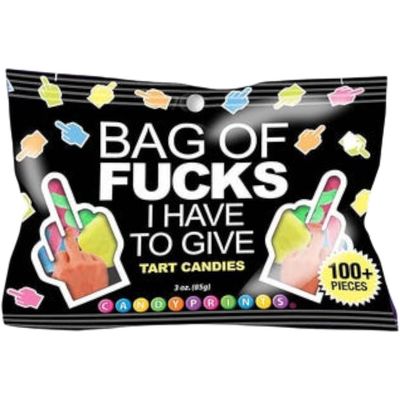 BAG OF FUCKS I HAVE TO GIVE TART CANDIES, 3 OZ