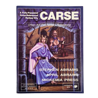 CARSE: URBAN AID FOR FANTASY ROLEPLAYING (1986)
