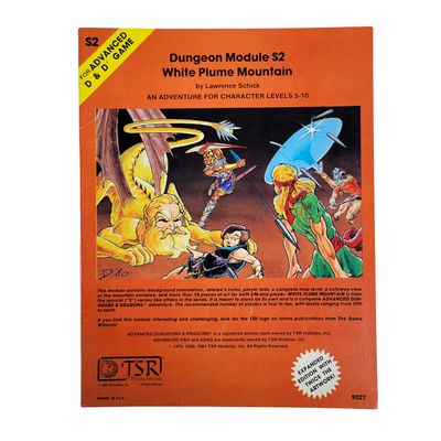AD&amp;D 1e: S2 - WHITE PLUME MOUNTAIN (8th Printing)