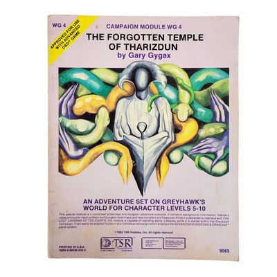 AD&amp;D 1e: THE FORGOTTEN TEMPLE OF THARIZDUN (WG4, 1982)