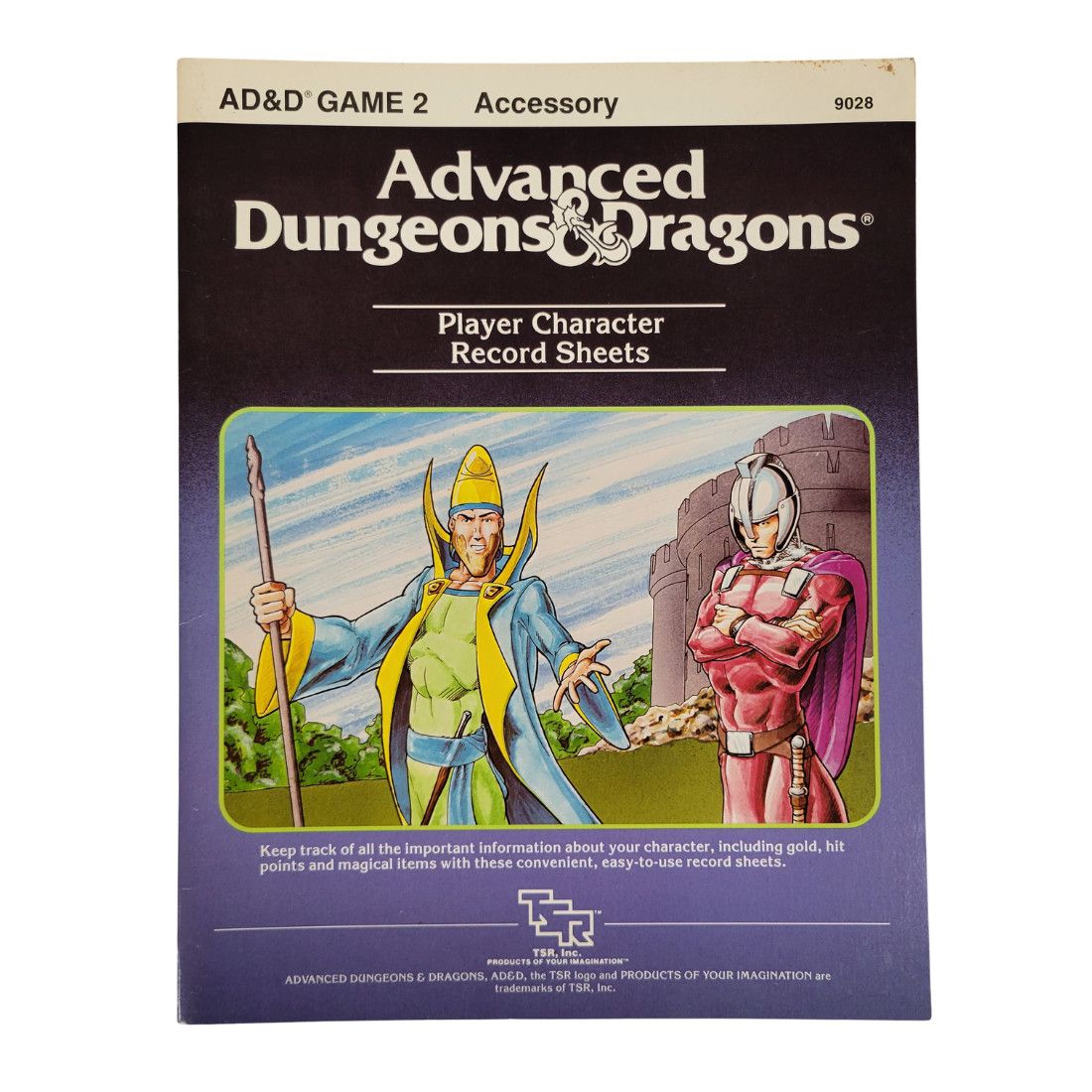 AD&amp;D 1e: GAME 2 - PLAYER CHARACTER RECORD SHEETS (1984)