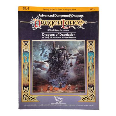 AD&amp;D 1e: DRAGONLANCE - DRAGONS OF DESOLATION (DL4, 1984)