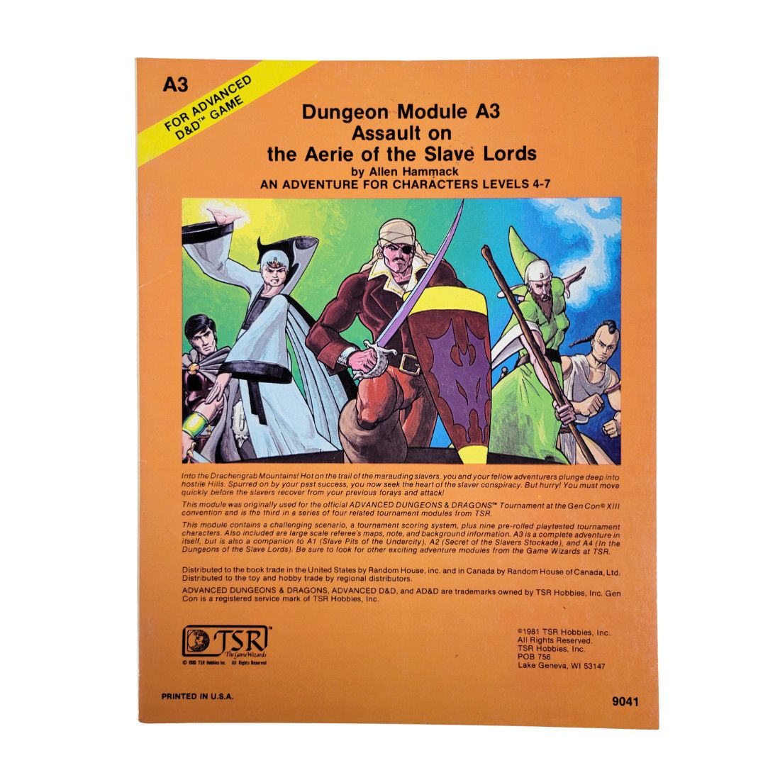 AD&amp;D 1e: A3 - ASSAULT ON THE AERIE OF THE SLAVE LORDS (2nd Printing)