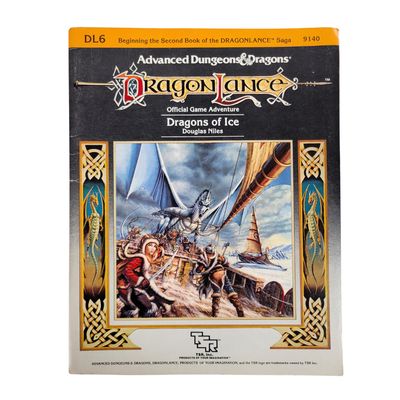 AD&amp;D 1e: DL6 - DRAGONLANCE: DRAGONS OF ICE (1985)