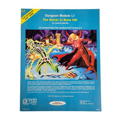 AD&amp;D 1e: THE SECRET OF BONE HILL (L1, 1981)