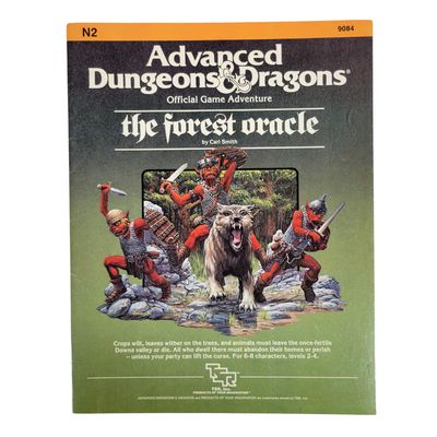 AD&amp;D 1e: THE FOREST ORACLE (N2, 1984)