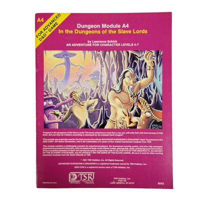 AD&amp;D 1e: A4 - IN THE DUNGEONS OF THE SLAVE LORDS (1st Printing)