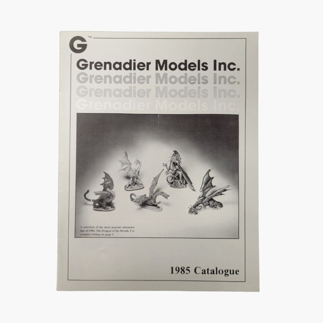 GRENADIER MODELS INC. 1985 CATALOGUE