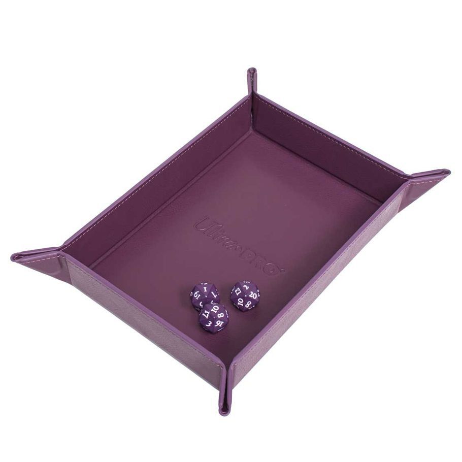 FOLDABLE DICE TRAY: VIVID MIDNIGHT PLUM