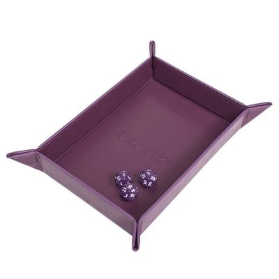 FOLDABLE DICE TRAY: VIVID MIDNIGHT PLUM