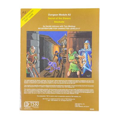 AD&amp;D: A2 - SECRET OF THE SLAVERS STOCKADE (1st Printing, 1981)