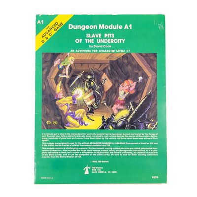 AD&amp;D: A1 - SLAVE PITS OF THE UNDERCITY (2nd Printing, 1980)