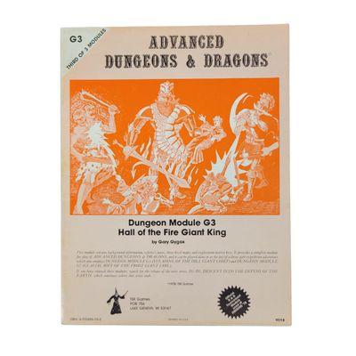 AD&amp;D: G3 - HALL OF THE FIRE GIANT KING (3rd Printing, 1979)