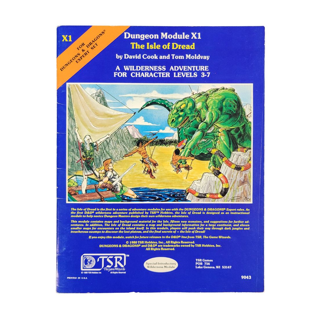 AD&amp;D: X1 - THE ISLE OF DREAD (1st Printing, 1980)
