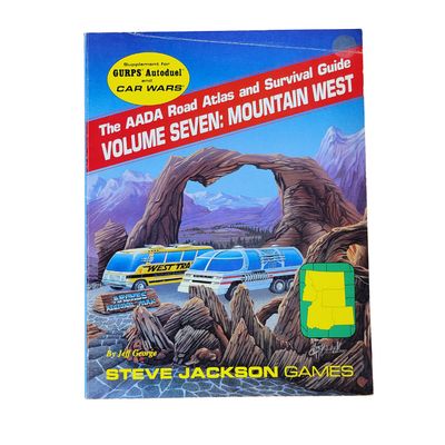 CAR WARS - AADA ROAD ATLAS &amp; SURVIVAL GUIDE VOL 7: MOUNTAIN WEST (1989)