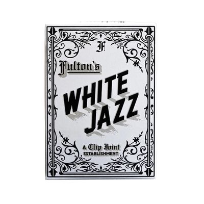 WHITE JAZZ PLAYING CARDS