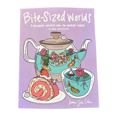 COLORING BOOK BITE-SIZED WORLDS
