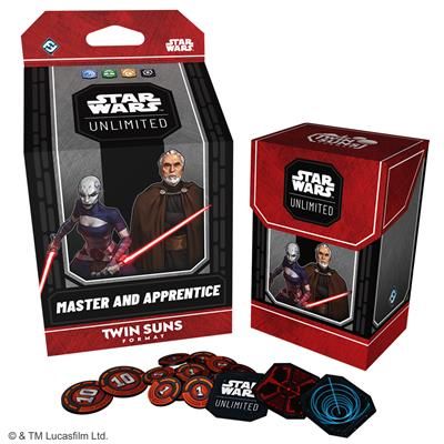 STAR WARS UNLIMITED:  MASTER AND APPRENTICE DECK TWIN SUNS DECK