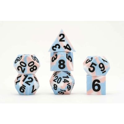 fr DICE SET 7 SILICONE GAYMERS PRIDE - TRANSGENDER