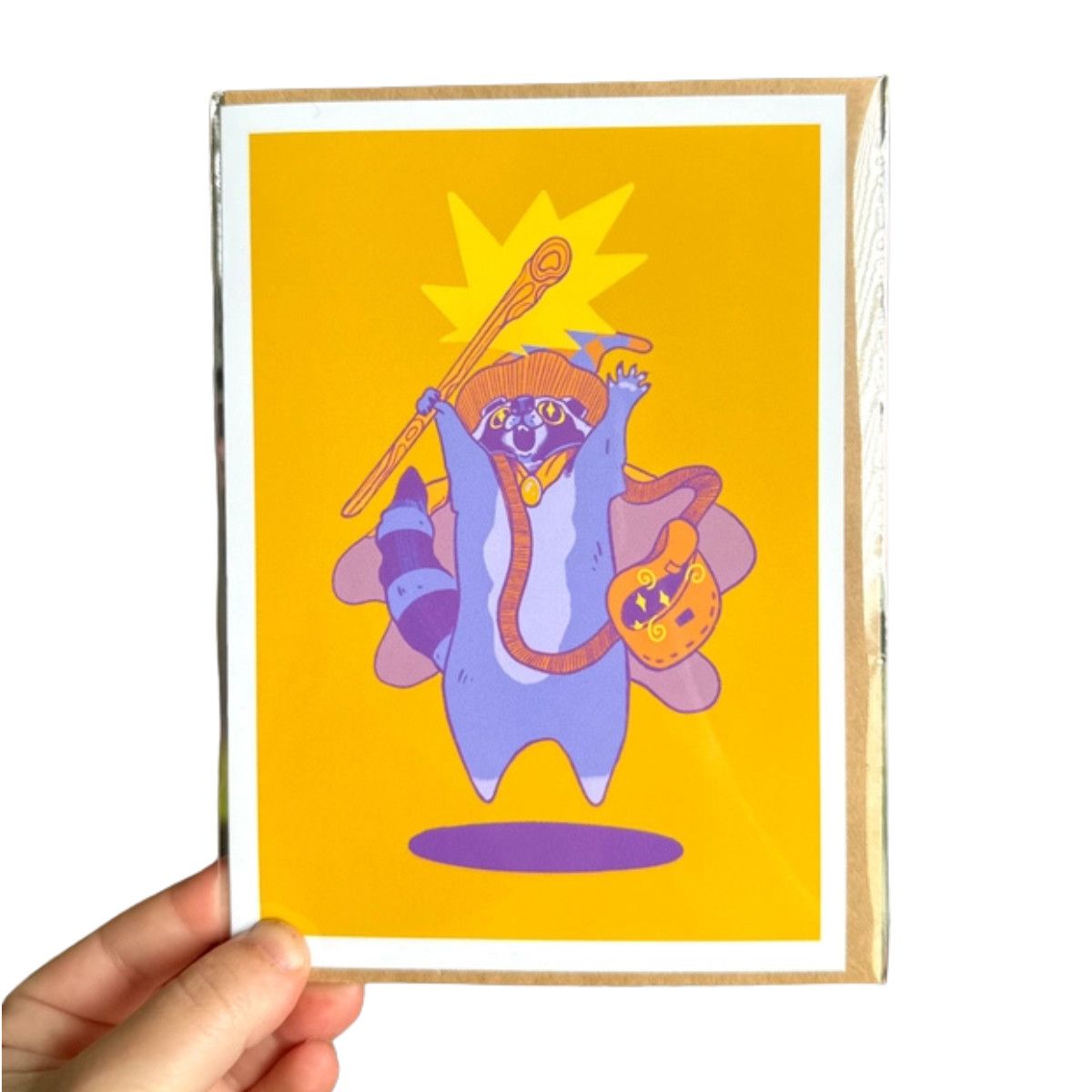 CARD - RACCOON WIZARD
