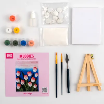 MUDDIES: 3D PAINTING - TINY TULIPS