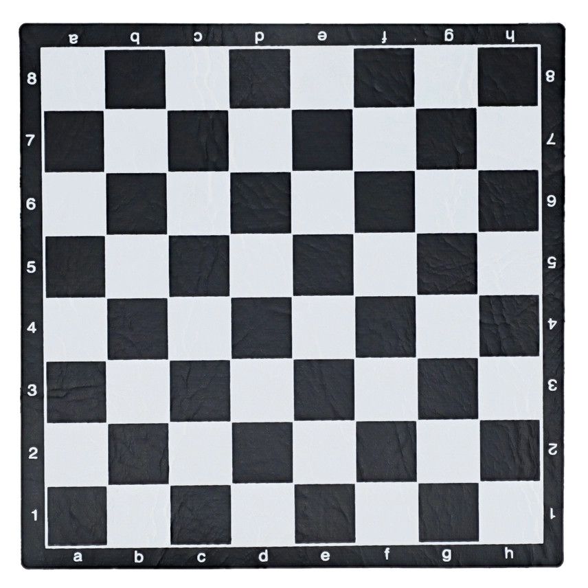 CHESS BOARD 8" VINYL w/ 1" SQ Black Reverse Print