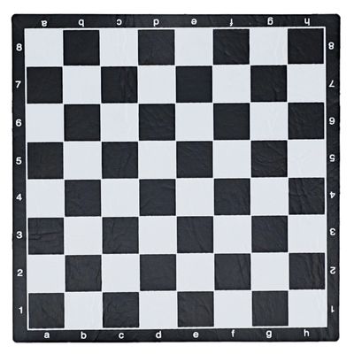 CHESS BOARD 8" VINYL w/ 1" SQ Black Reverse Print