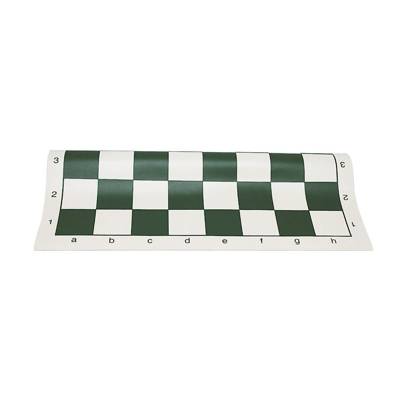 CHESS BOARD 20" VINYL w/ 2.25" SQ Green