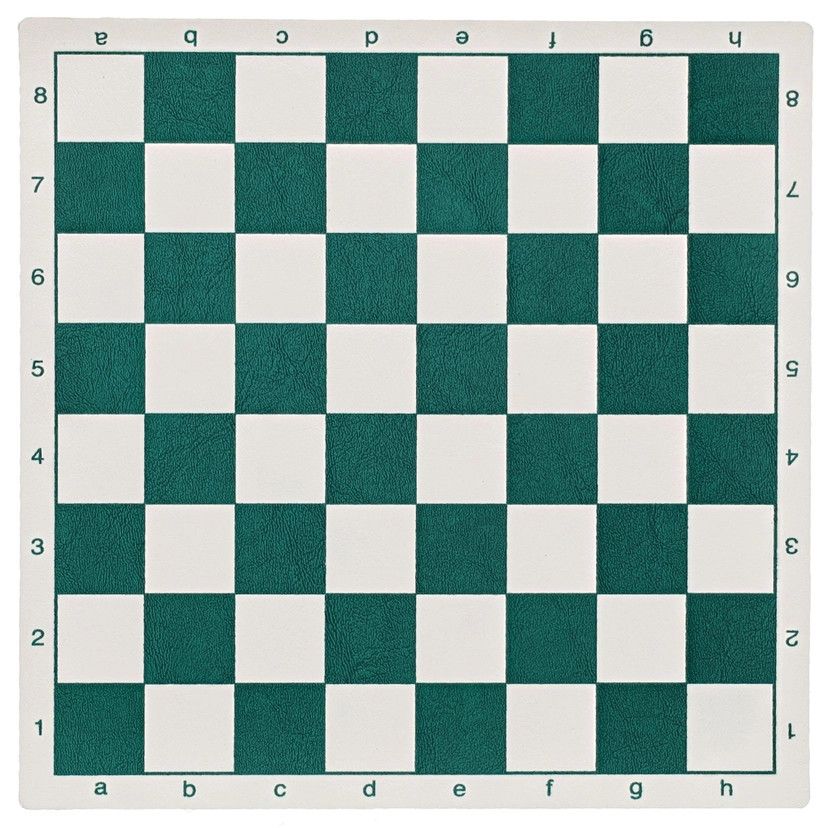 CHESS BOARD 8" VINYL w/ 1" SQ Green
