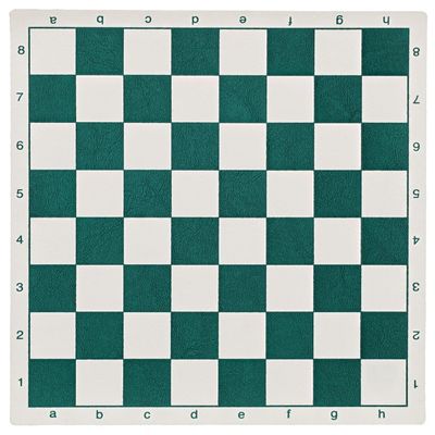 CHESS BOARD 8" VINYL w/ 1" SQ Green