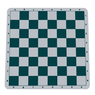CHESS BOARD 20" SILICONE w/ 2.25" SQ Green