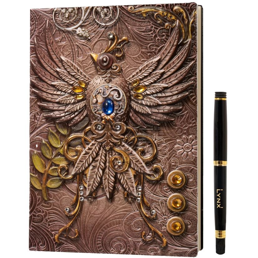 JOURNAL - 3D PINK PHOENIX w/ Pen