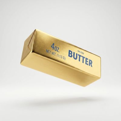 BUTTER STICK SQUISHY STRESS TOY Gold