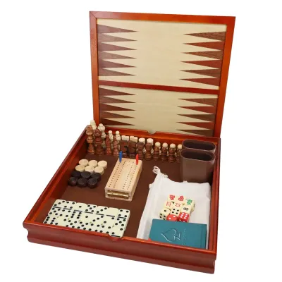 7-IN-1 COMBINATION WOOD GAME SET 12"