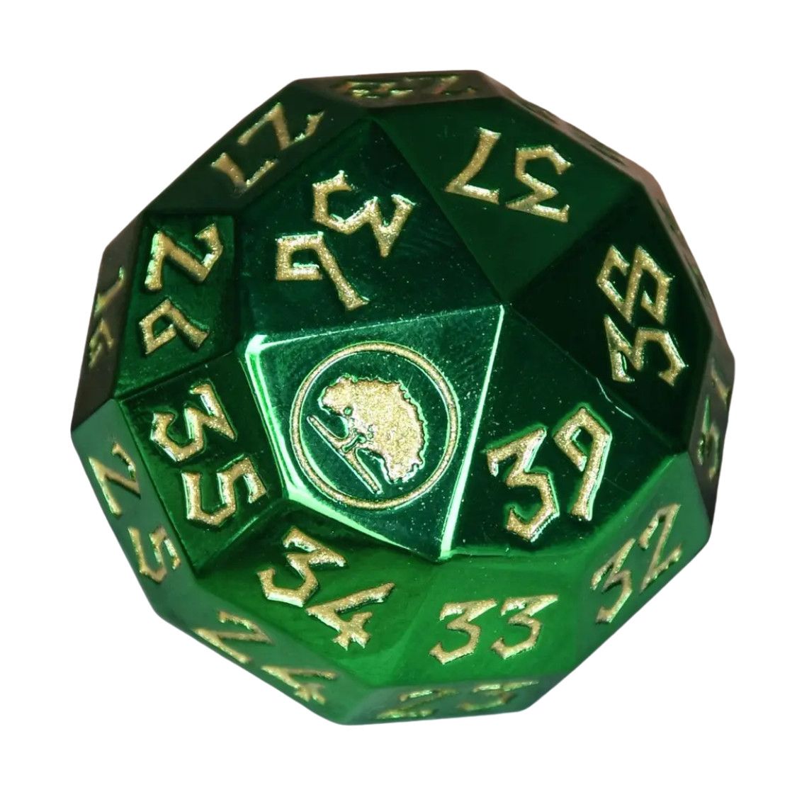 DICE D40 METAL SPINDOWN MANA, Color: Forest (Green)