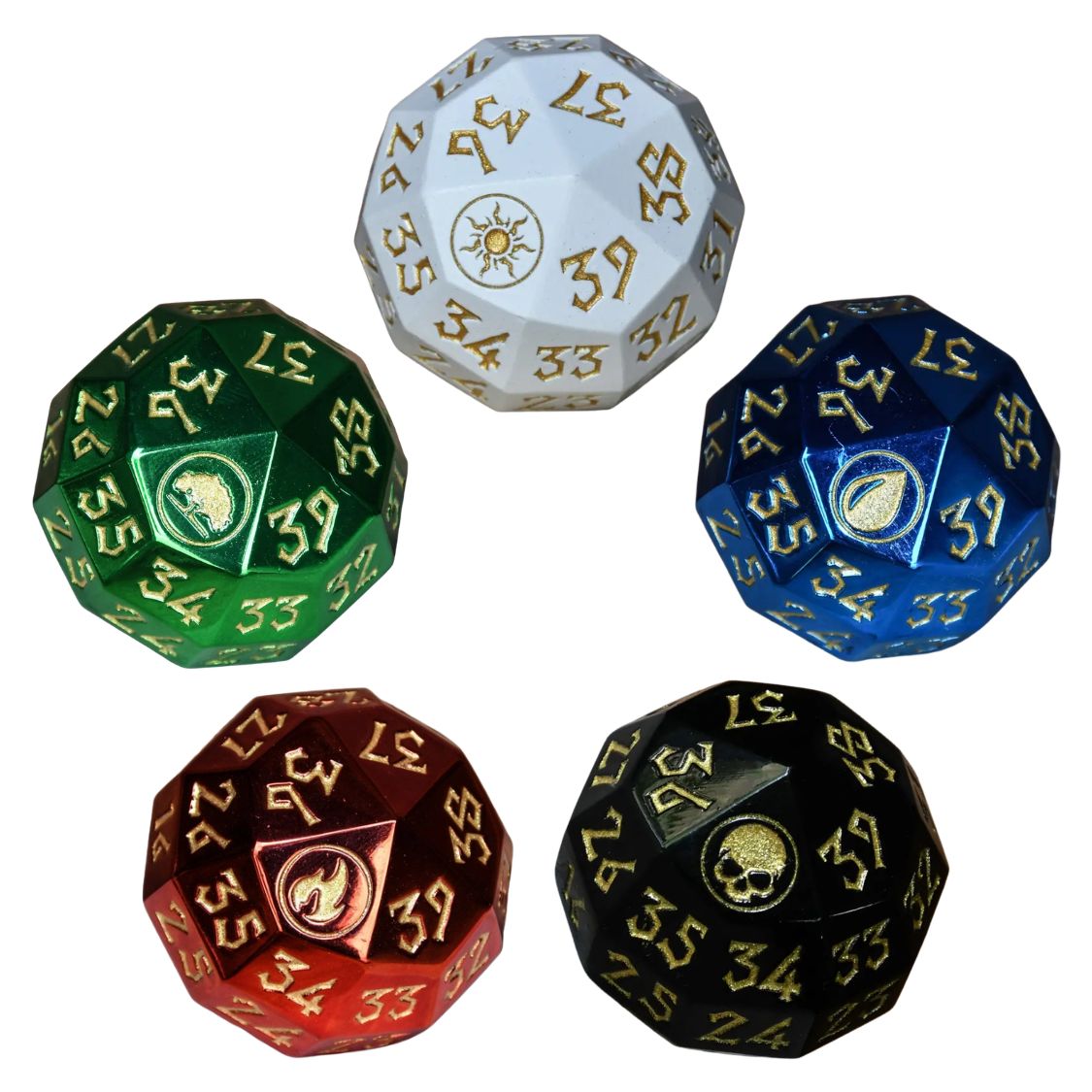DICE D40 METAL SPINDOWN MANA