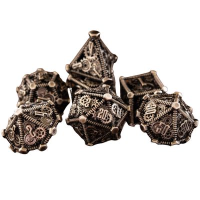 mmg DICE SET 7 METAL WEIRD WEST WASTELAND Copper
